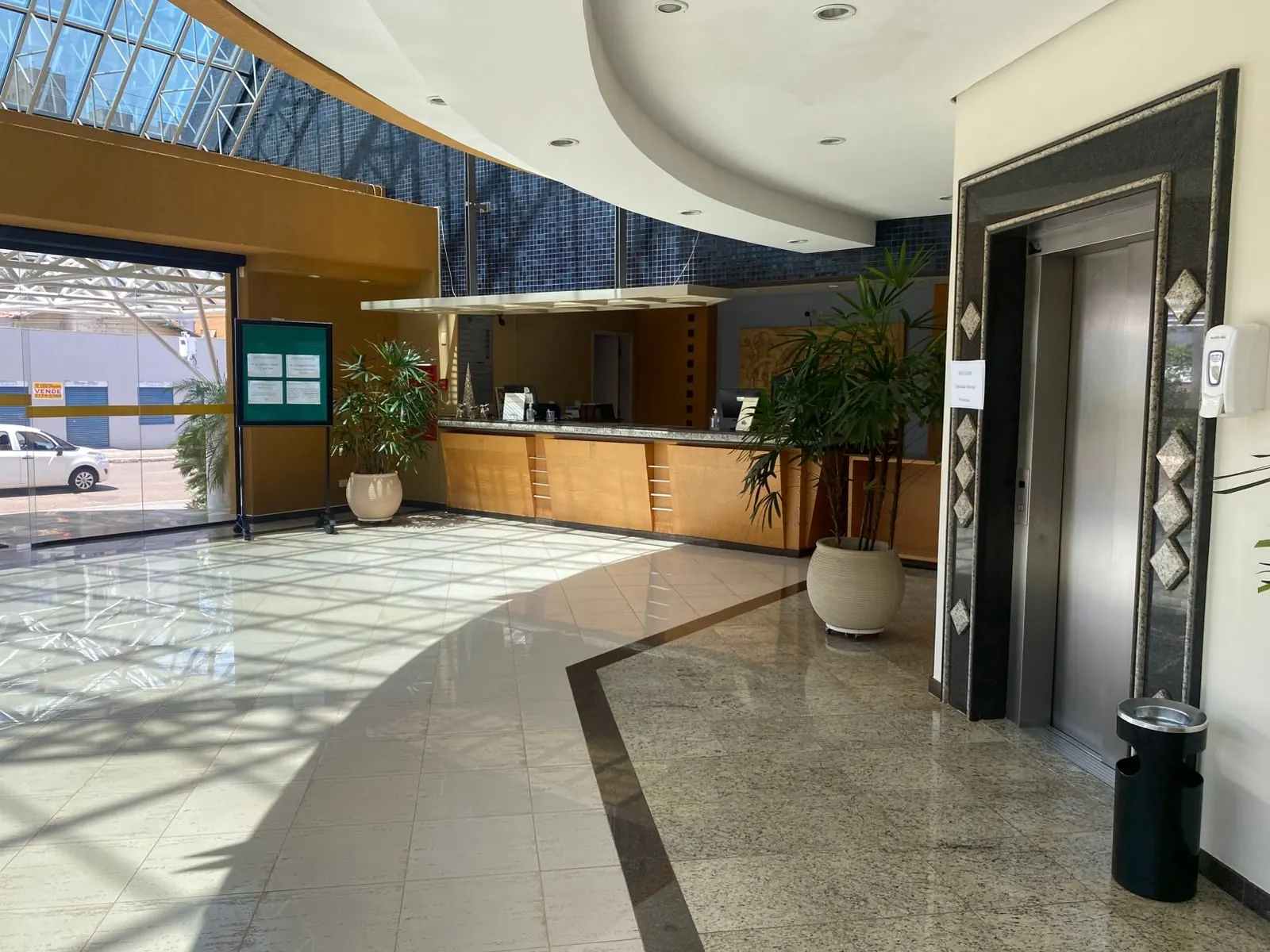 Entrada e recepção